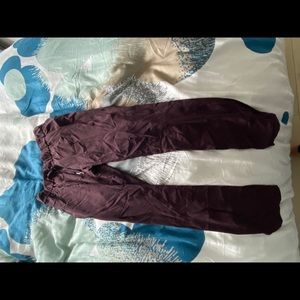 Purple Lululemon On The Fly Pants